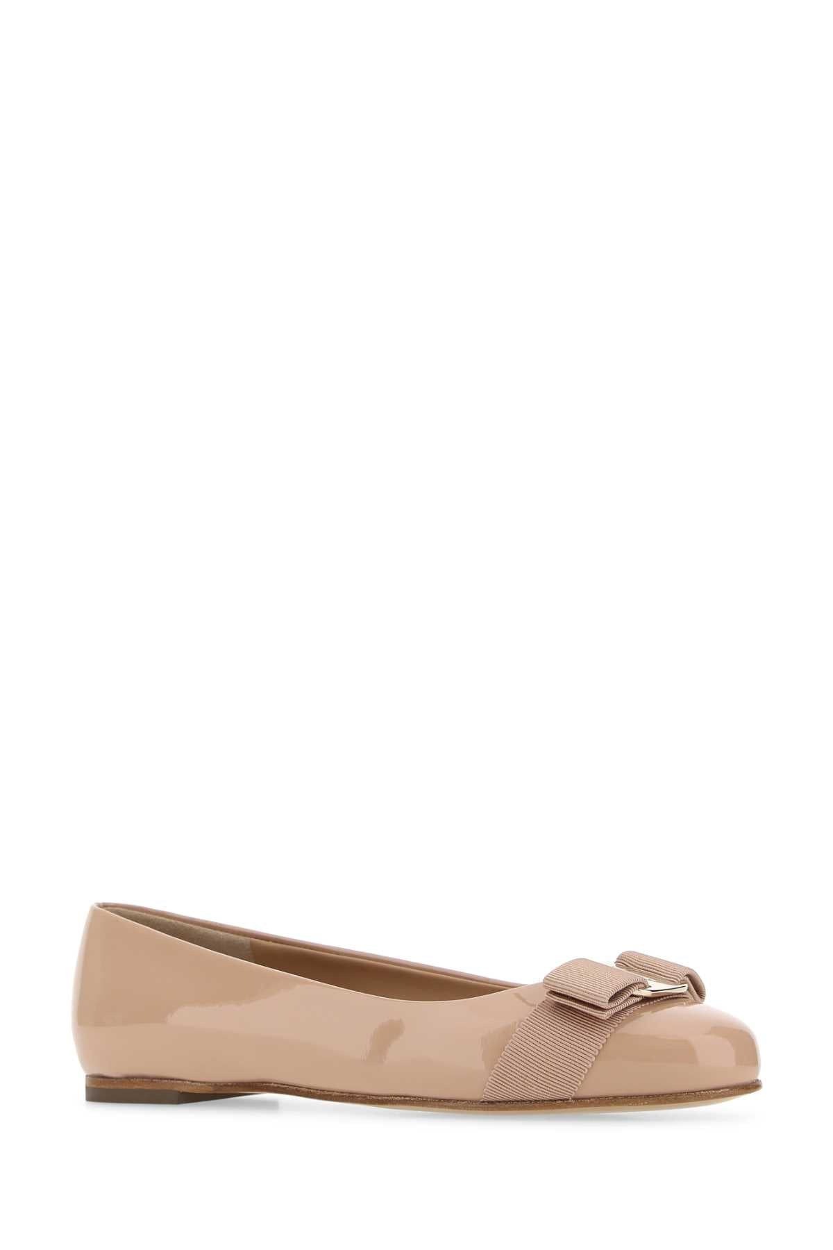 Salvatore Ferragamo Women Skin Pink Leather Varina Ballerinas - 2
