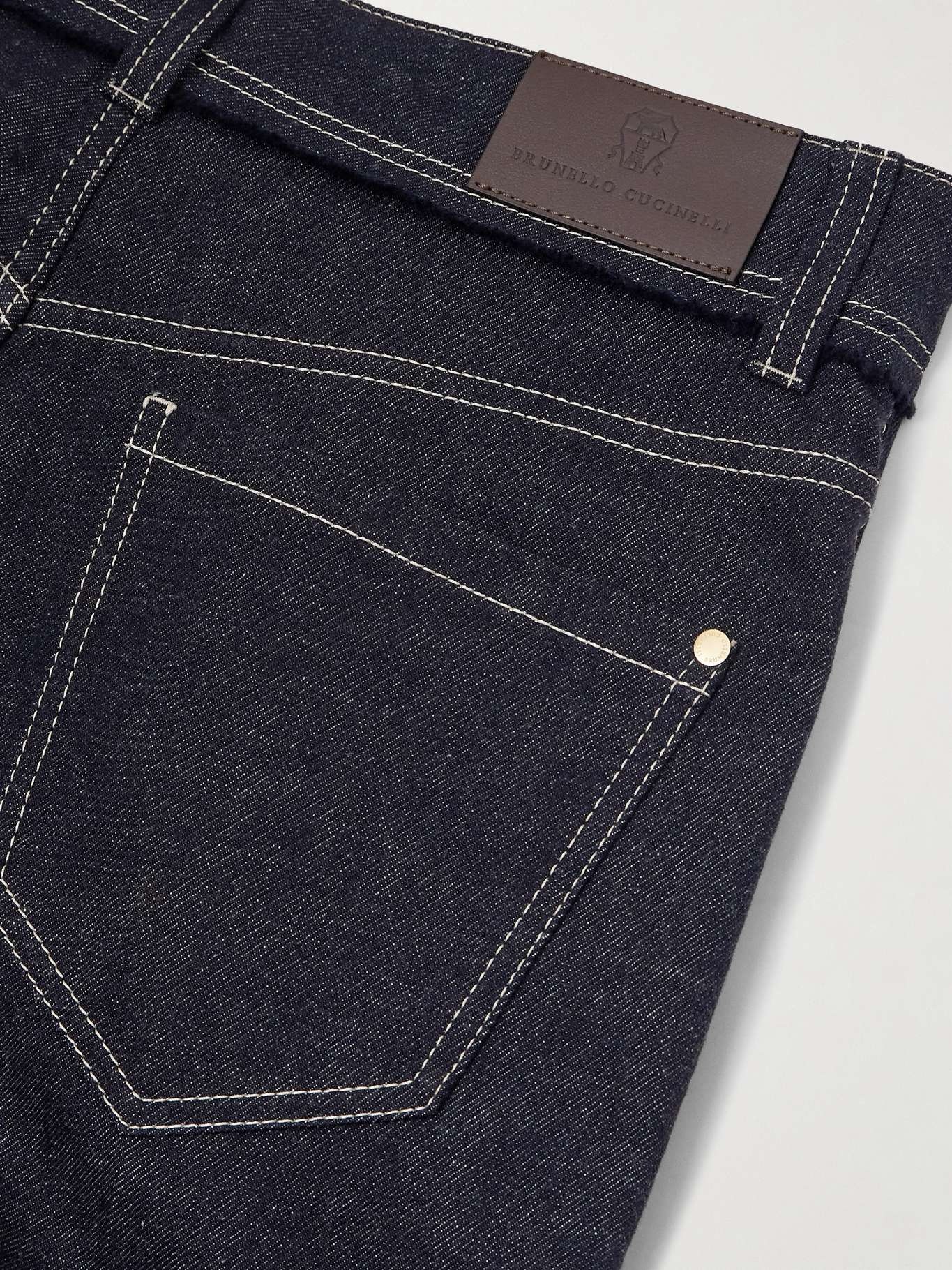 High-rise wide-leg jeans Dark denim - 6