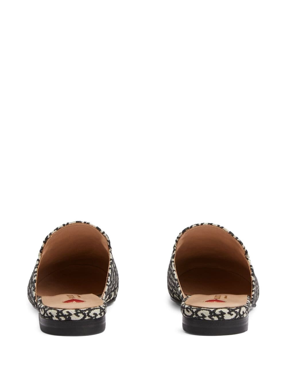 Princetown logo-jacquard mules - 3