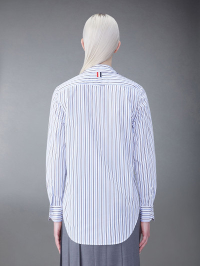 Thom Browne Stripe Poplin Lapel Collar Shirt outlook