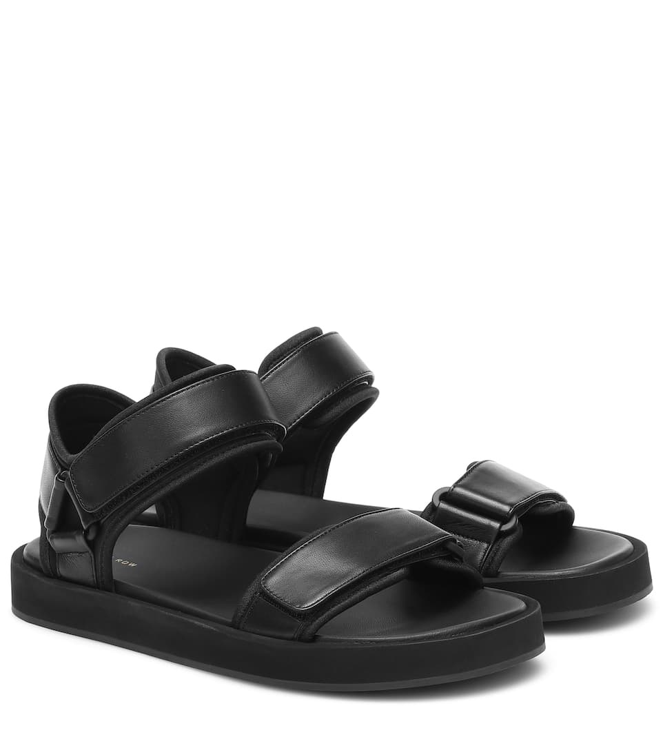 Hook and Loop leather sandals - 1