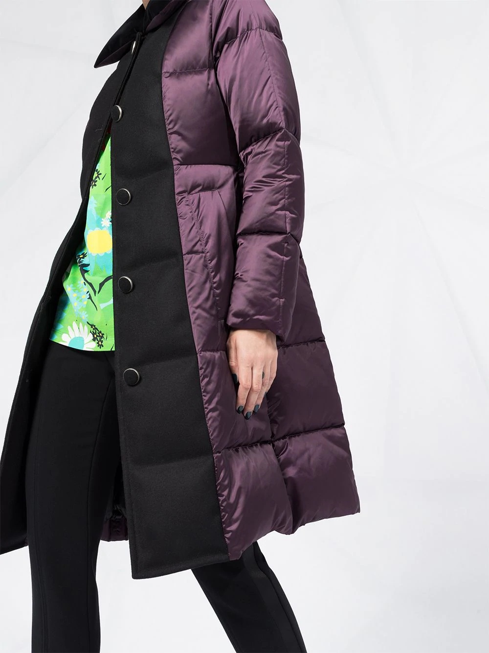 two-tone puffer jacket - 5