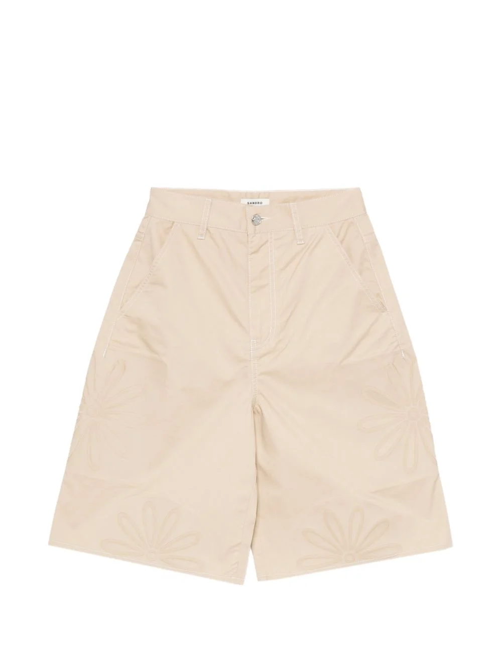 floral-detailed shorts - 1