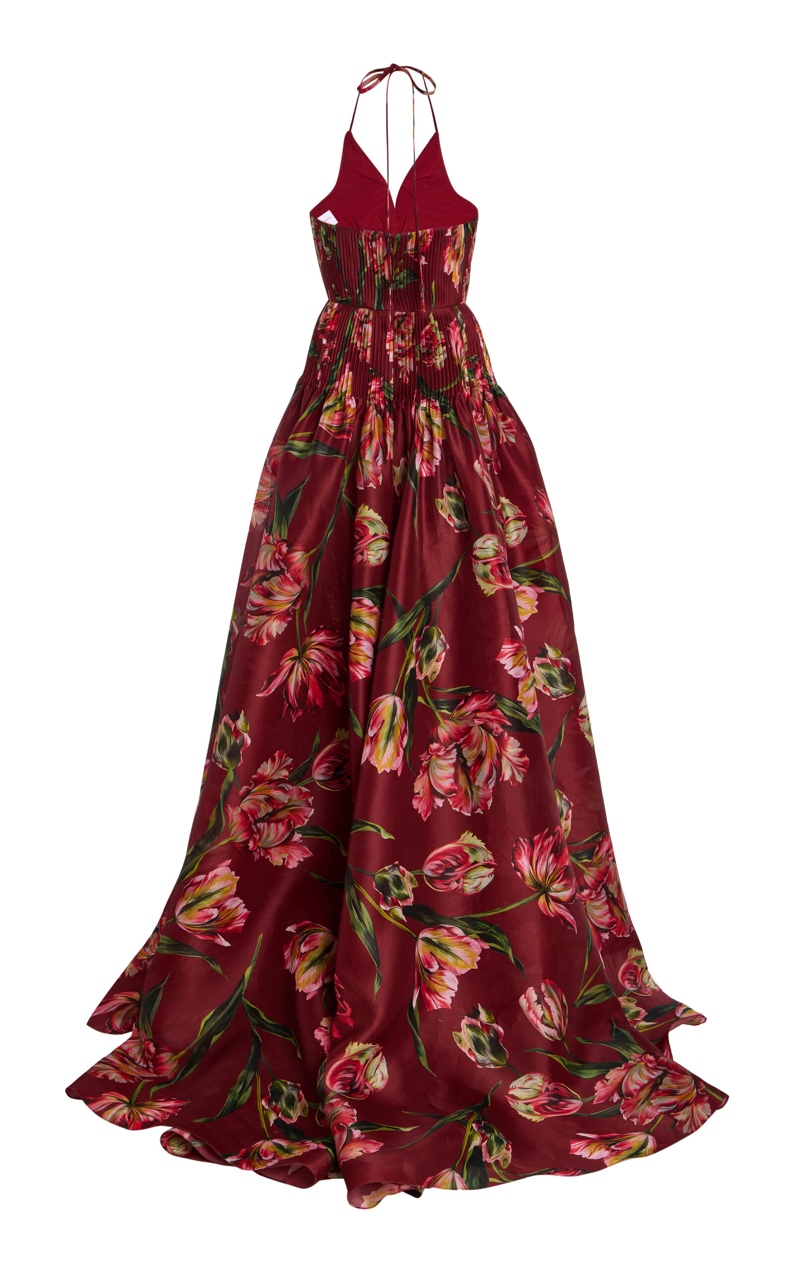 Floral Silk Gown red - 6