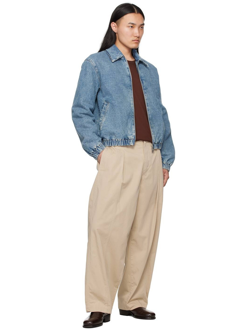 AMI Paris Blue Ami de Coeur Denim Jacket outlook