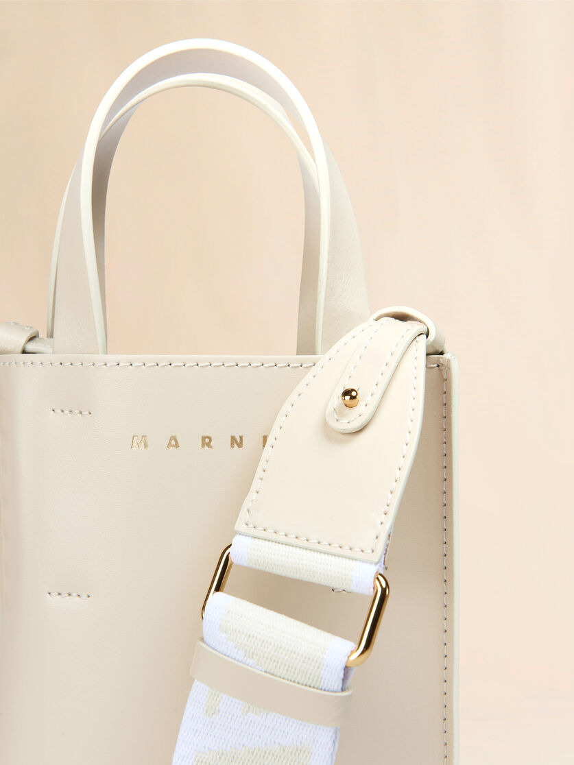 MUSEO NANO BAG IN CREAM LEATHER - 4