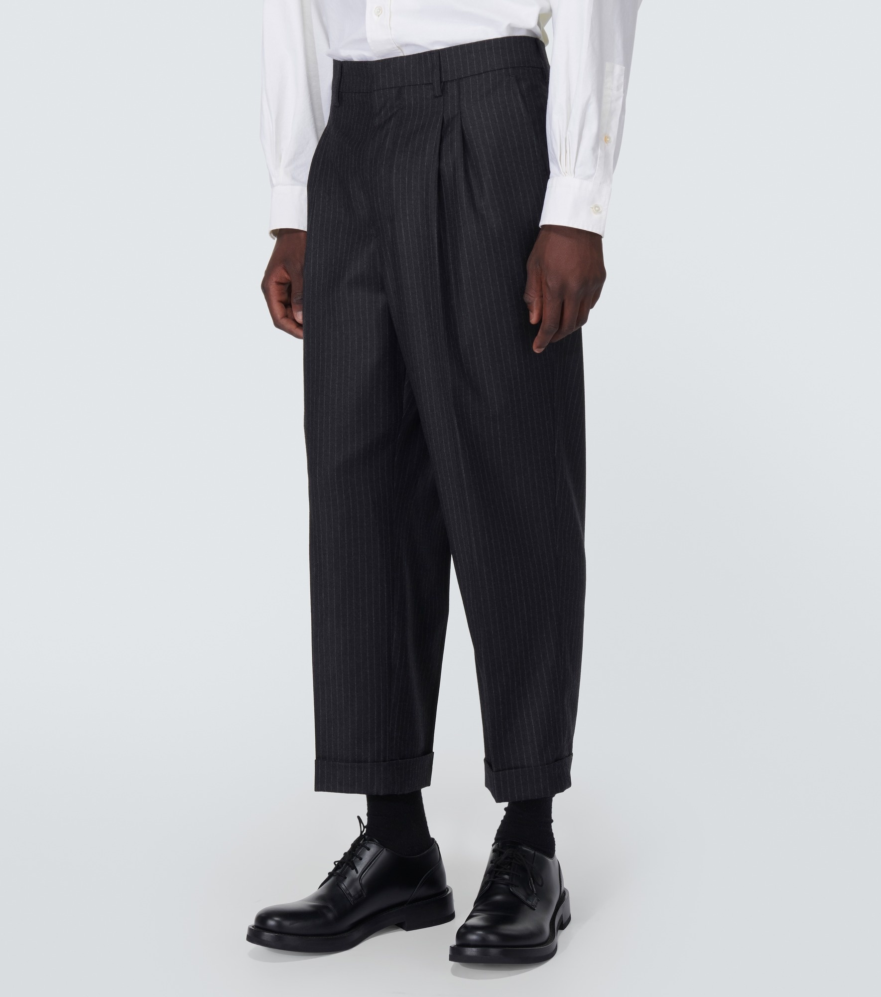 Wool tapered pants - 3