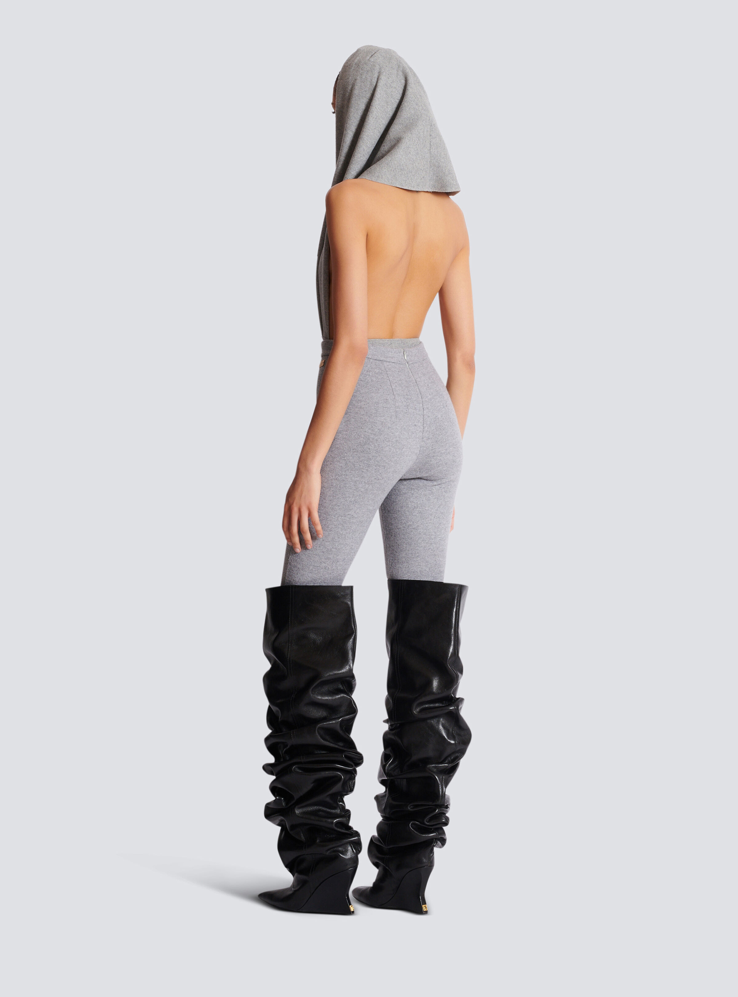 Cotton knit leggings - 4