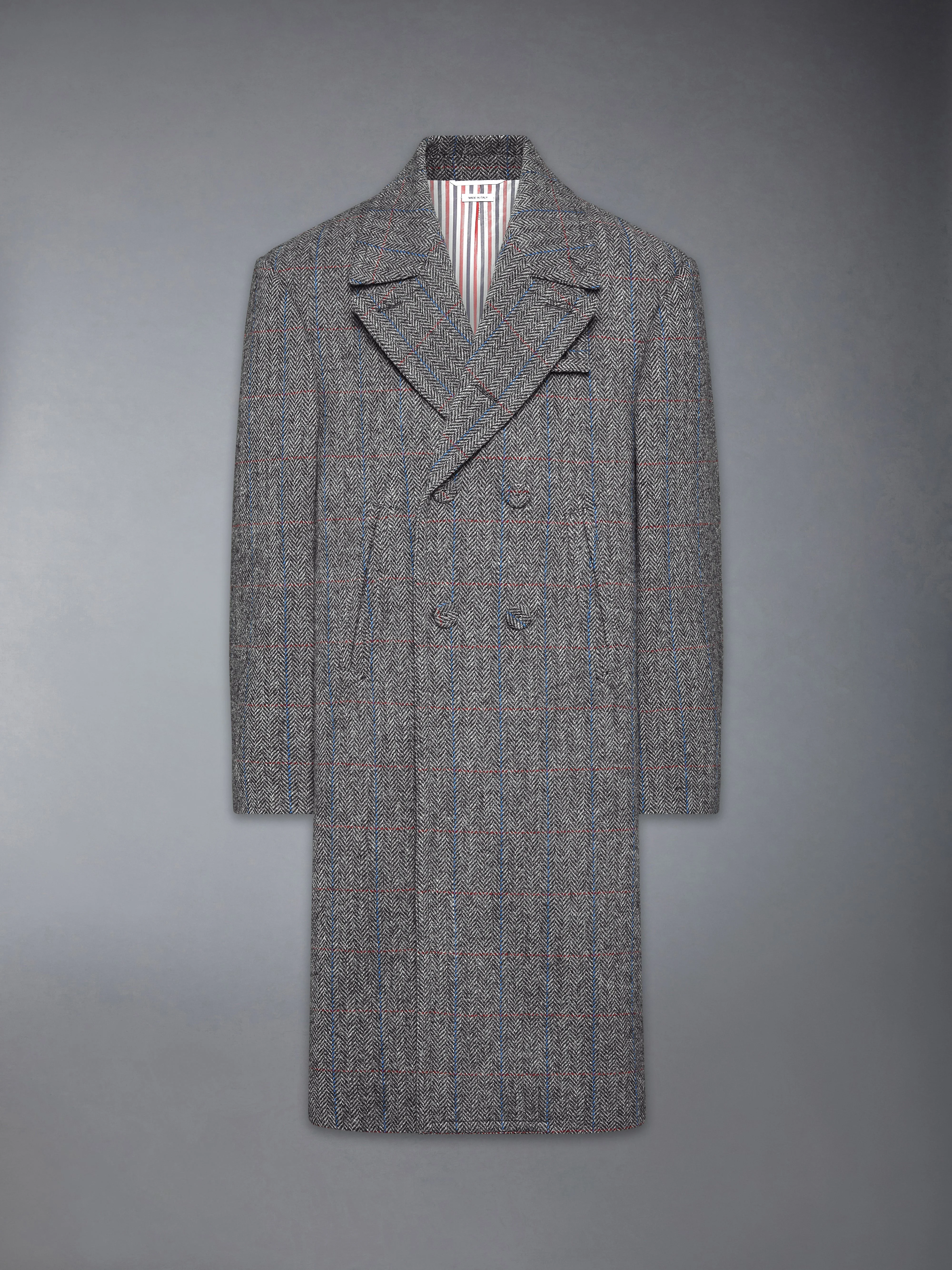 HUNTING TWEED OVERSIZED PEACOAT - 1