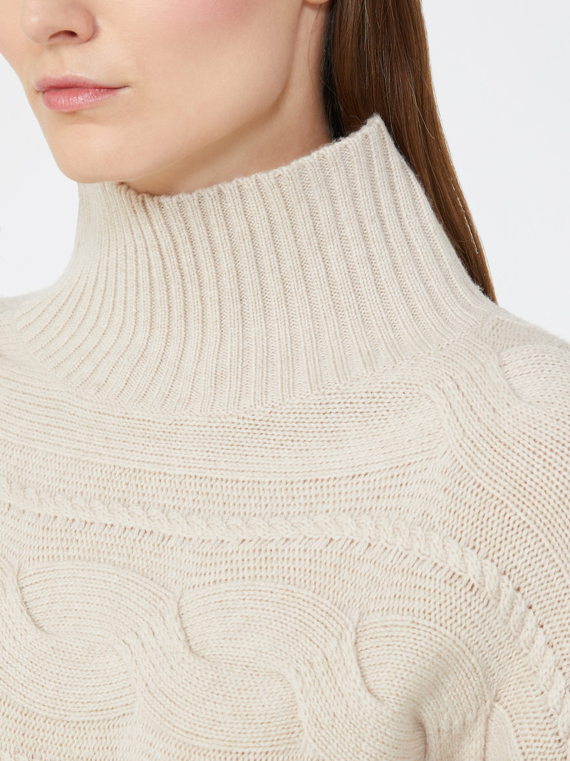 VODKA Wool and cashmere cable-knit sweater 5