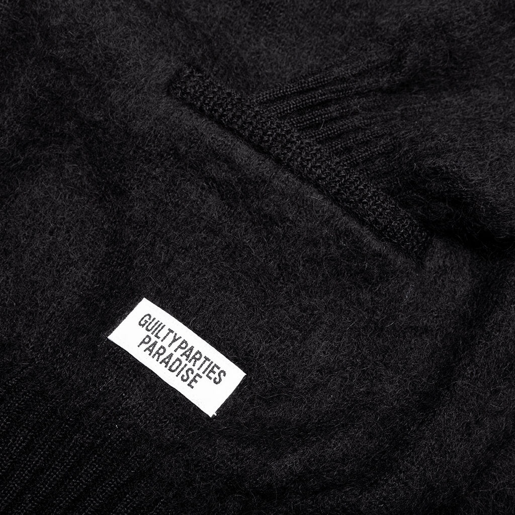 MOHAIR CARDIGAN TYPE 2 - BLACK - 3