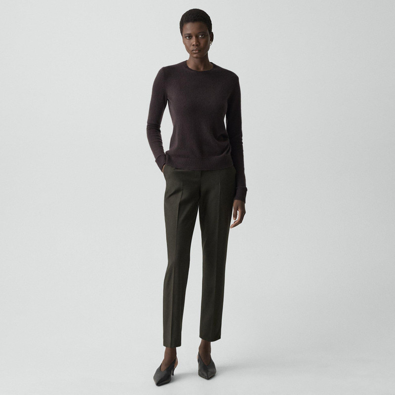 Theory Crewneck Sweater in Feather Cashmere outlook