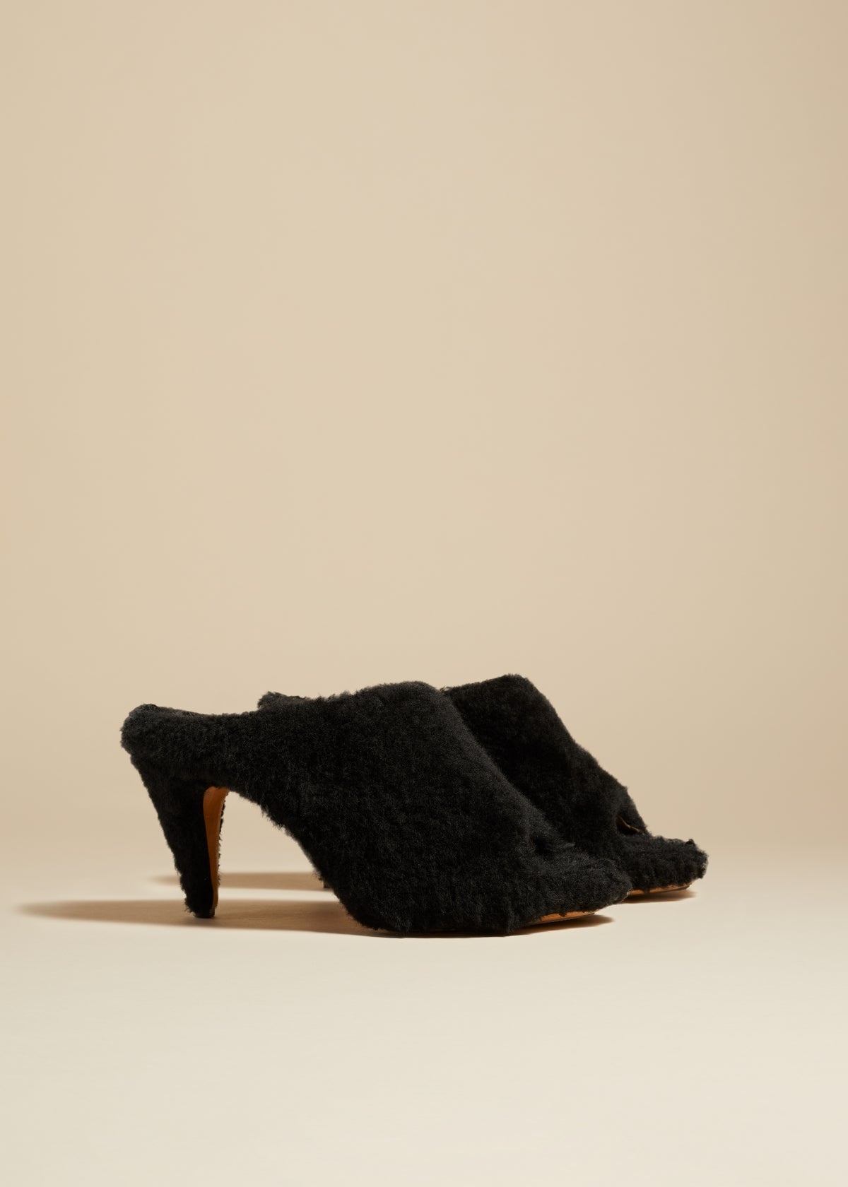 Marion 90mm shearling mules - 3