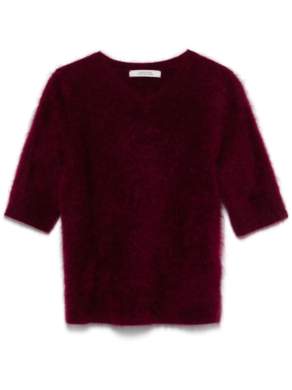 short-sleeve cashmere jumper - 1