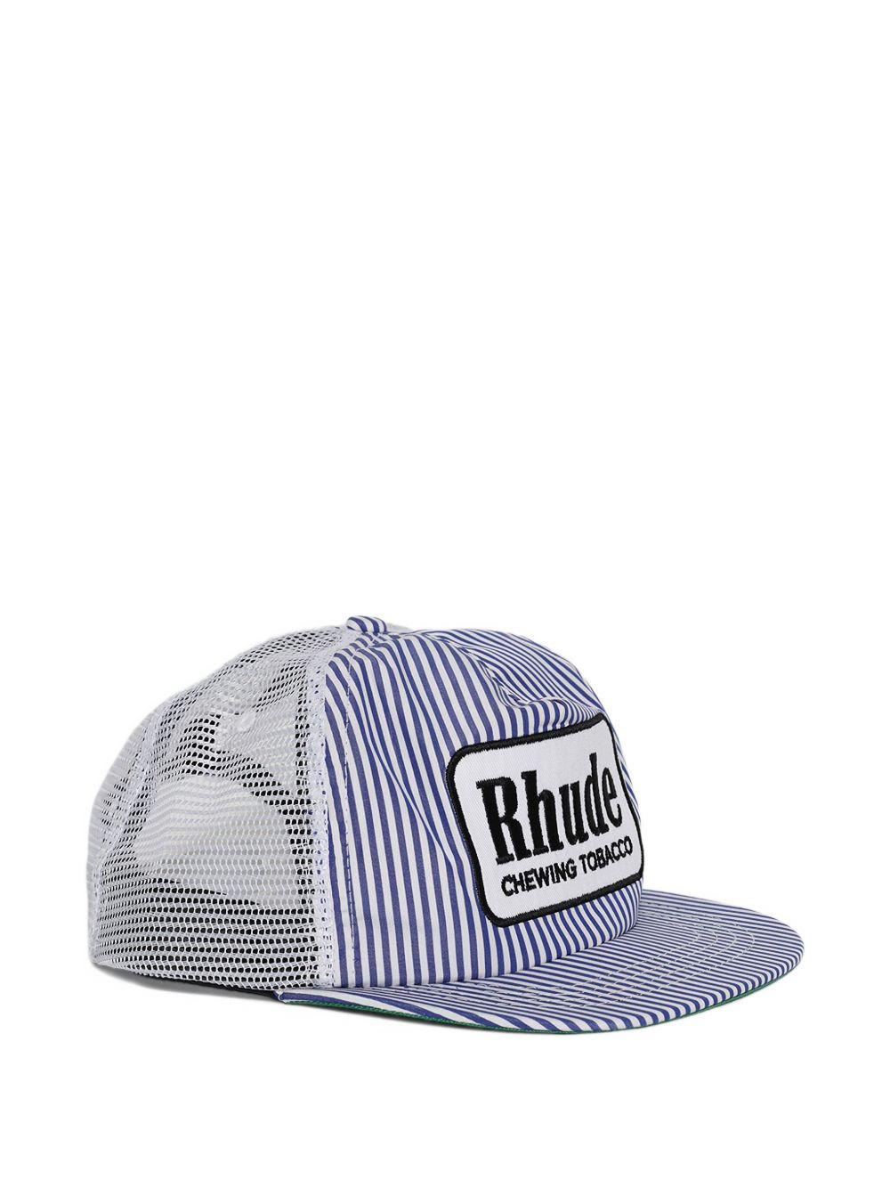 striped logo-patch baseball cap - 2