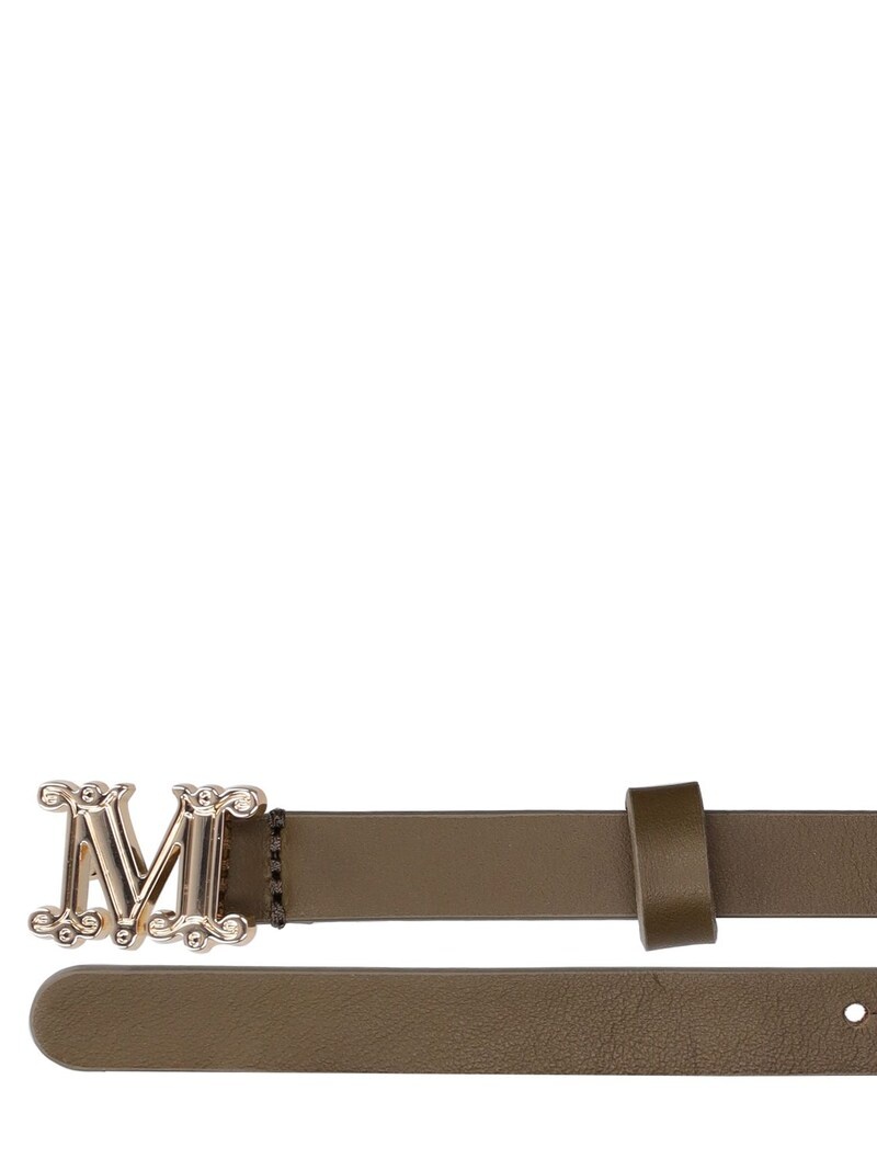 1.5cm Logo soft leather belt - 2