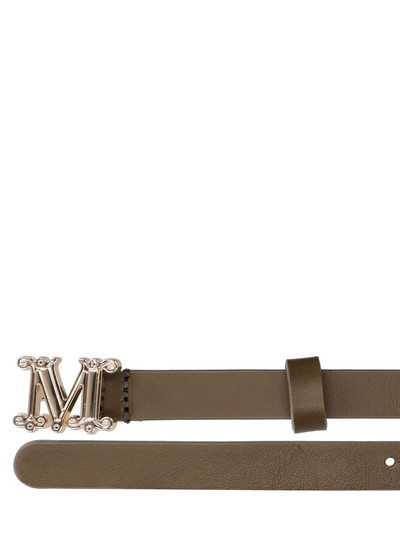 Max Mara 1.5cm Logo soft leather belt outlook