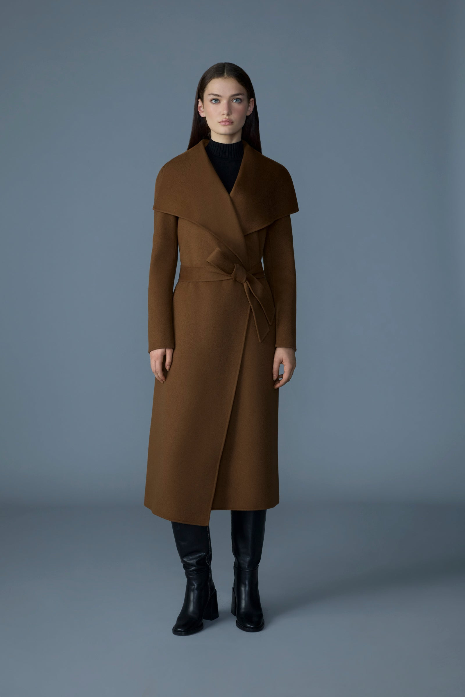 MAI-CN Double-face wool wrap coat - 2
