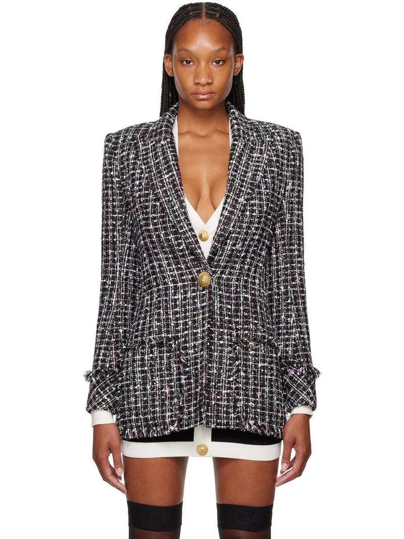 Black Single-Button Blazer 1
