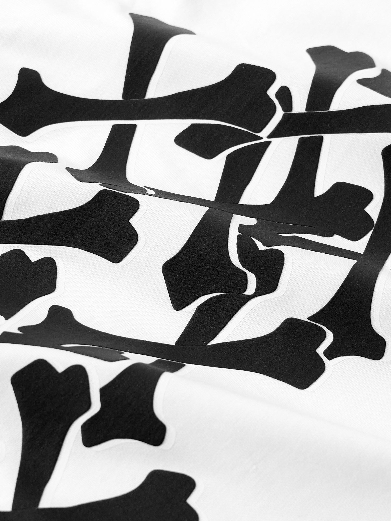 Bones Stacked Logo-Print Cotton-Jersey T-Shirt White - 4