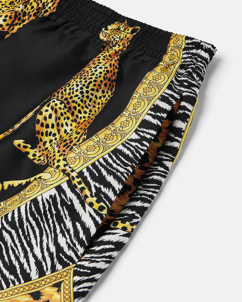 VERSACE Wild Cats Silk Shorts outlook