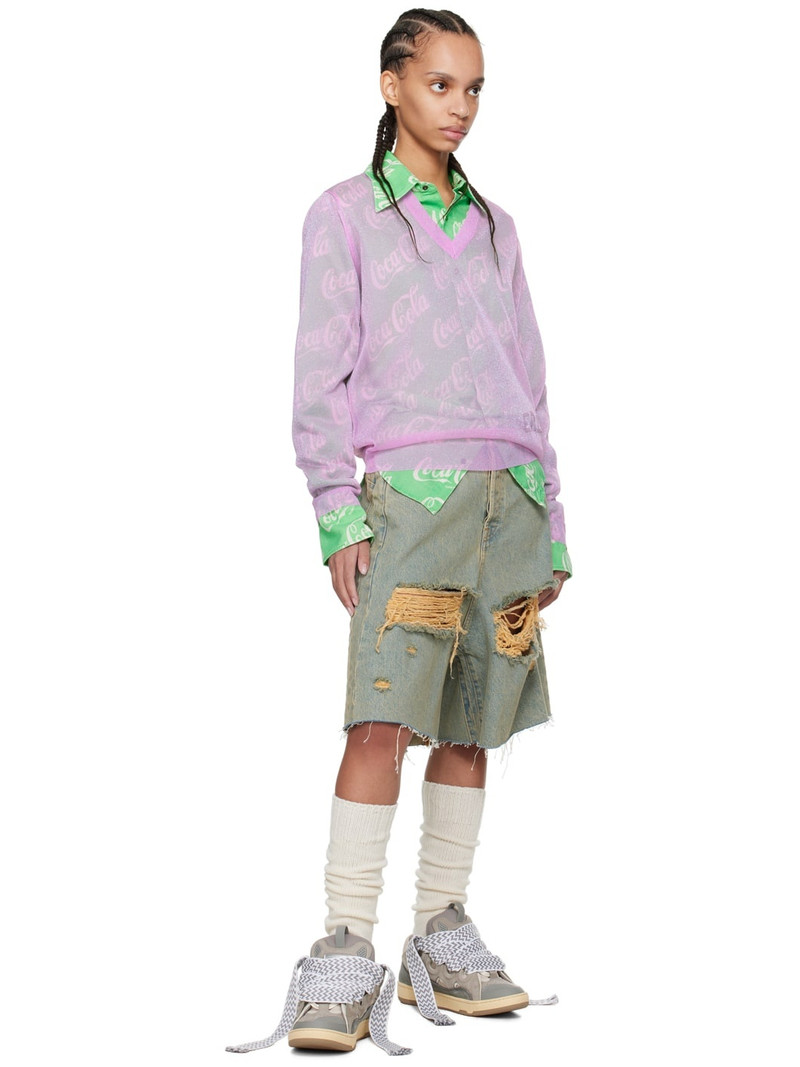 ERL Green Printed Shirt outlook