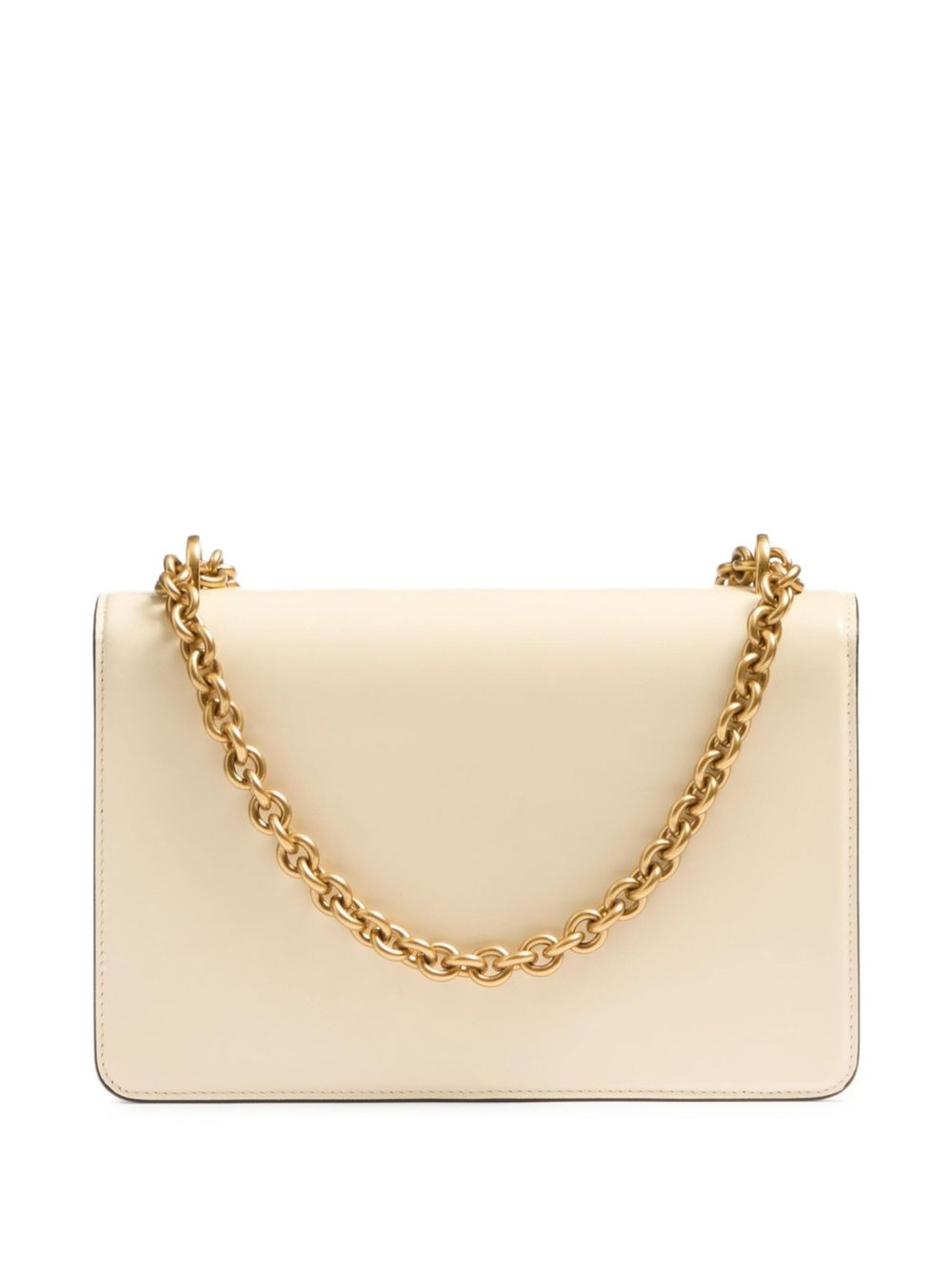 Vlogo plaque leather shoulder bag - 4