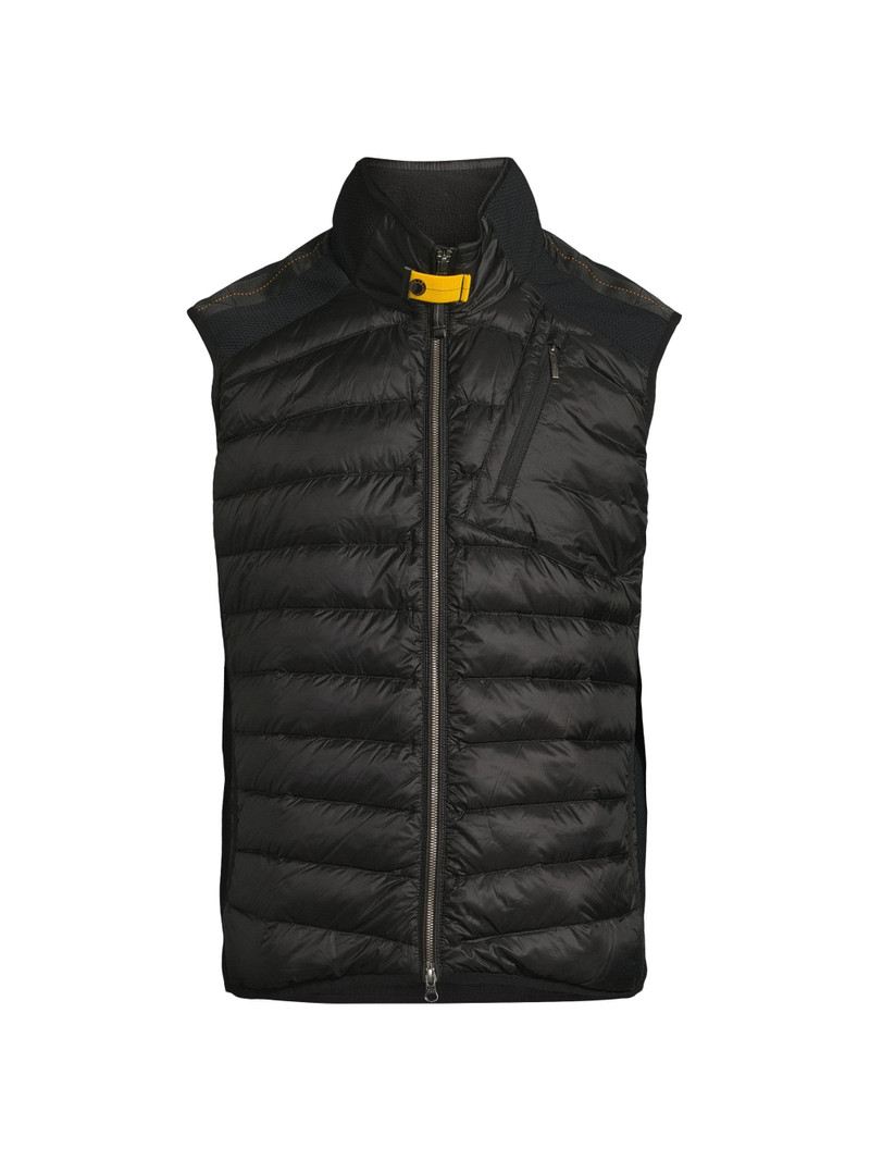 Men's Zavier Stand-Collar Slim-Fit Puffer Vest - Black 1