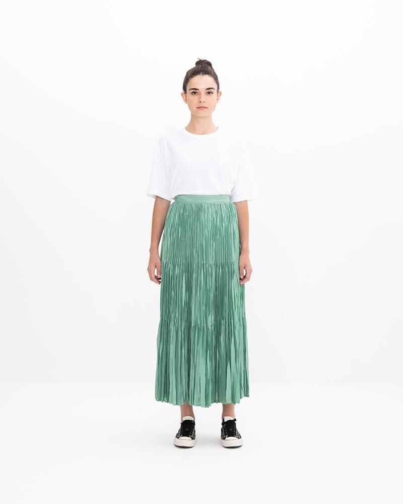 LISE PLEATED SKIRT LT.GREEN - 3