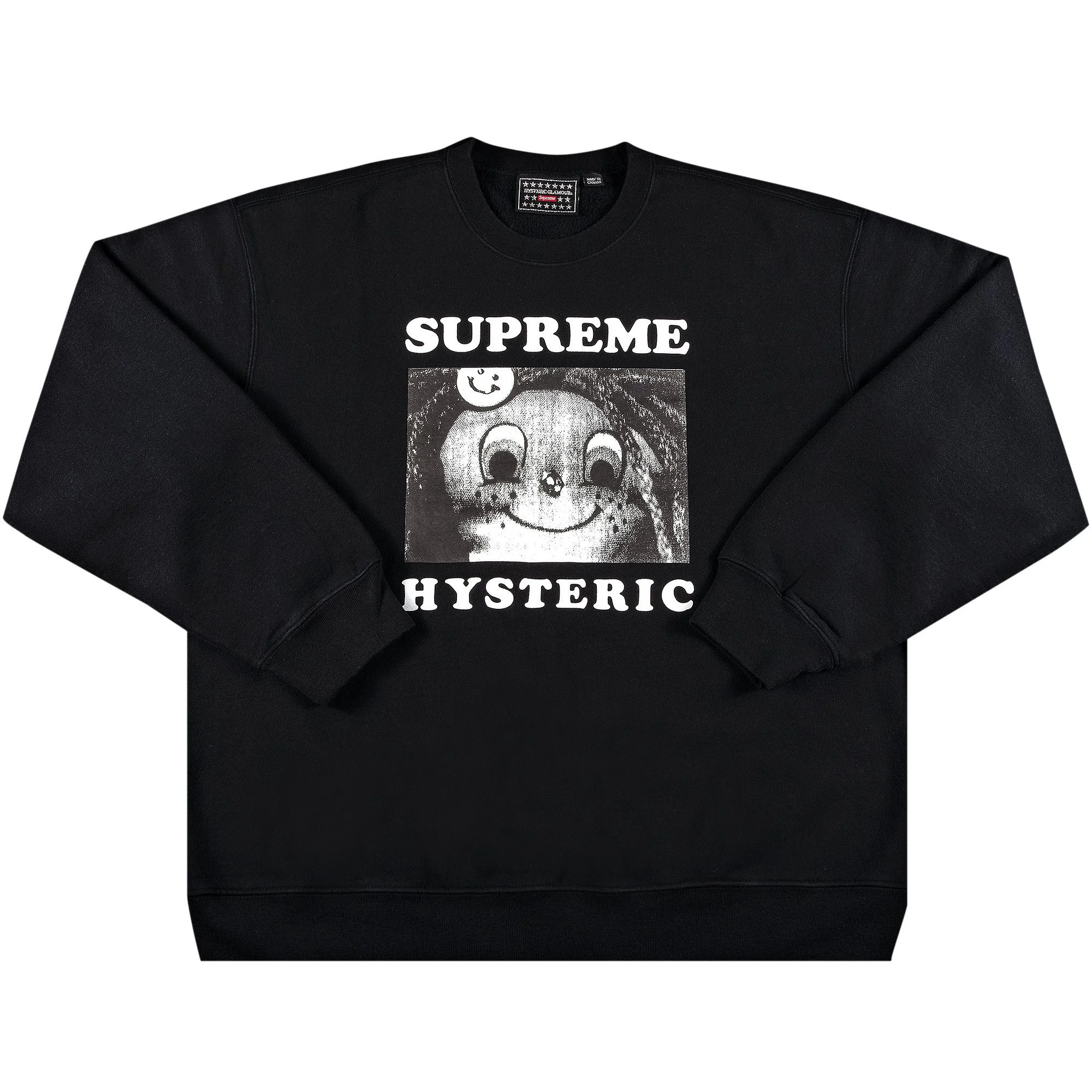 대 x Hysteric Glamour Crewneck '블랙 이름 * - 1