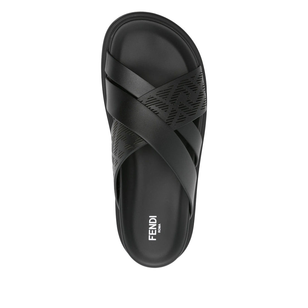 Fendi Black Sandals Men - 2