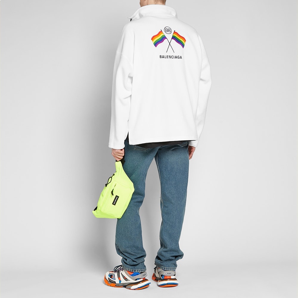 Balenciaga Zip Rainbow Fleece Jacket - 6