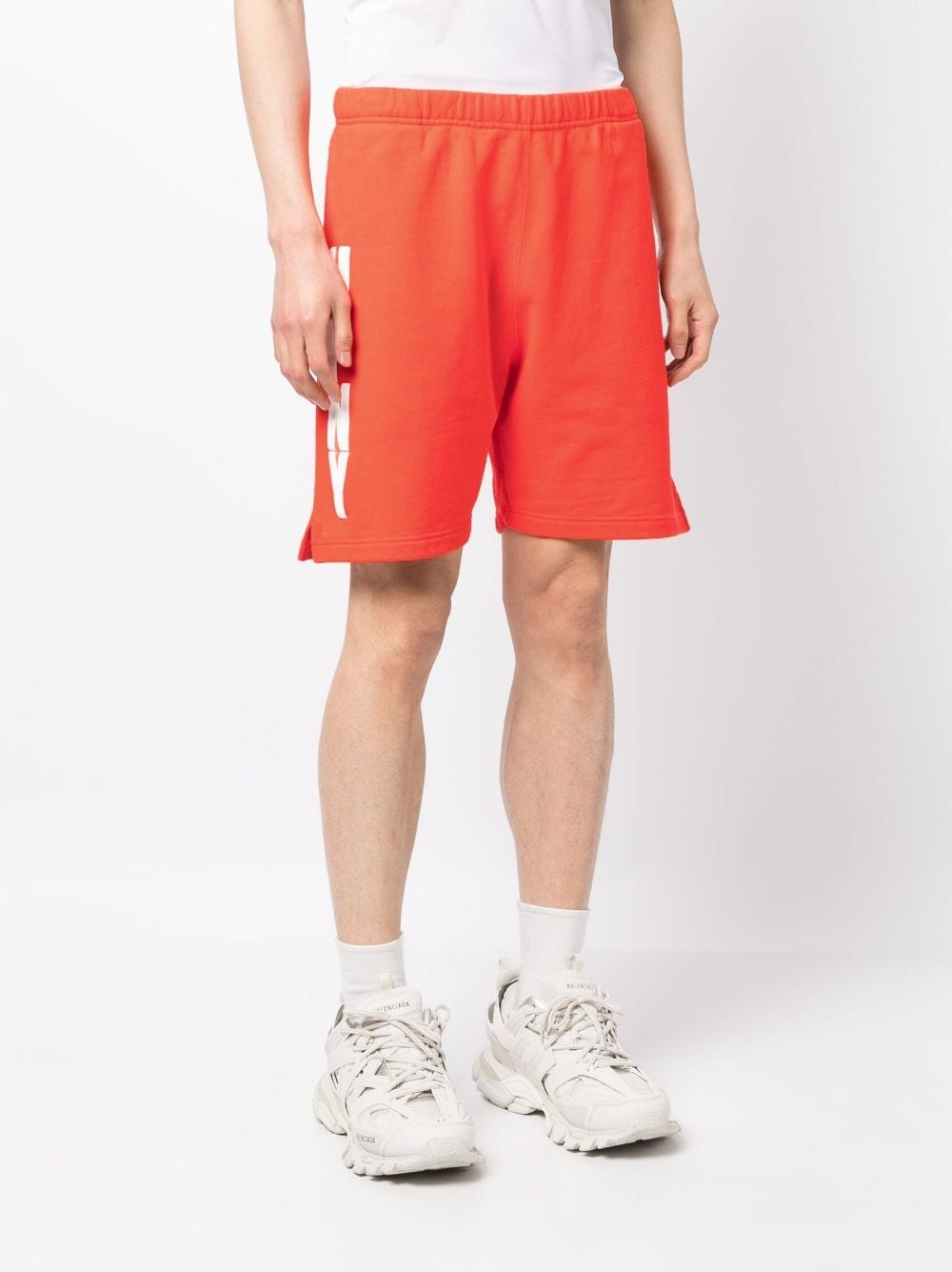Reg HPNY-print track shorts - 3