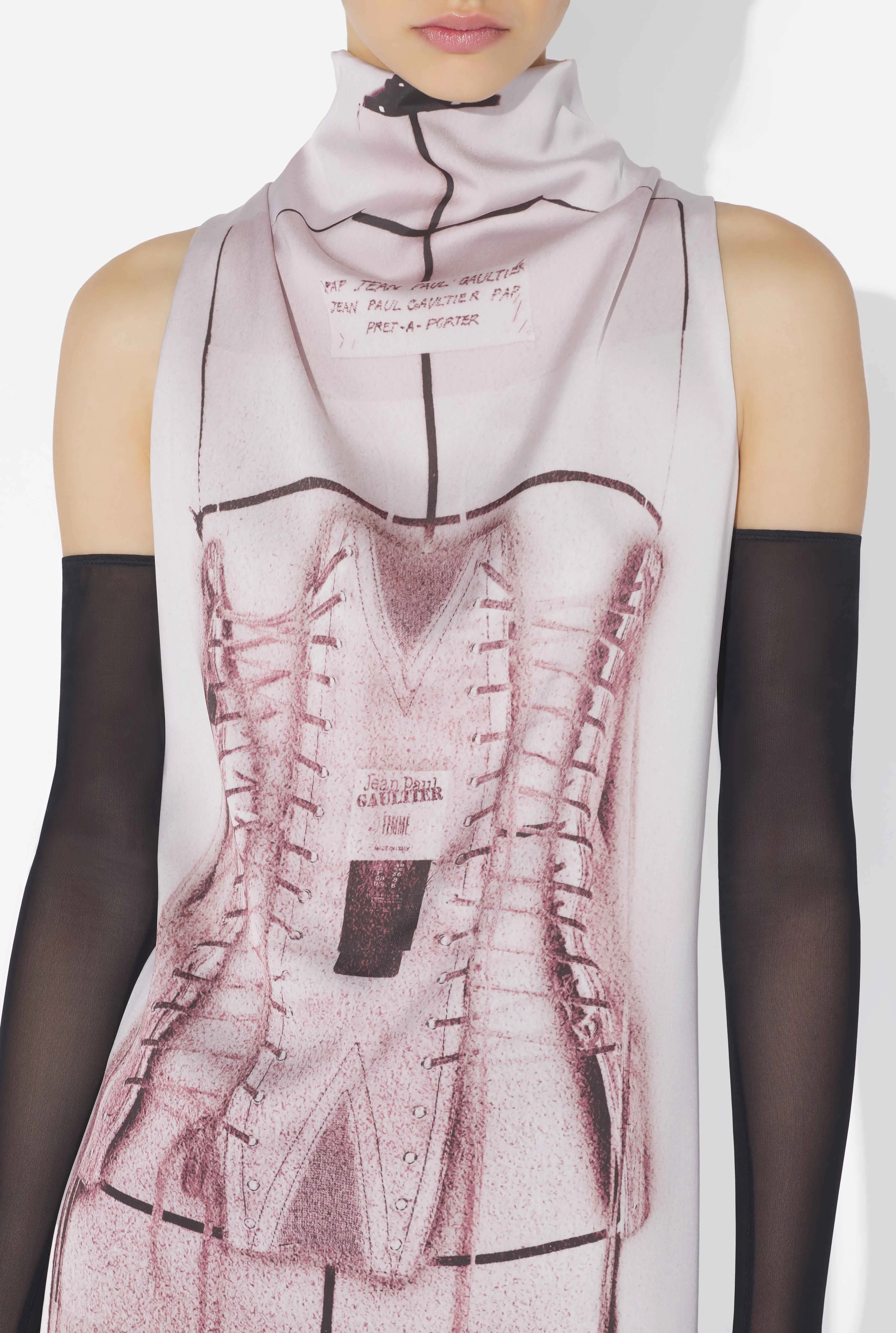 Jean Paul Gaultier THE DRAPED TROMPE-L'IL CORSET DRESS | REVERSIBLE Jean Paul Gaultier THE DRAPED TROMPE-L'IL CORSET DRESS | REVERSIBLE