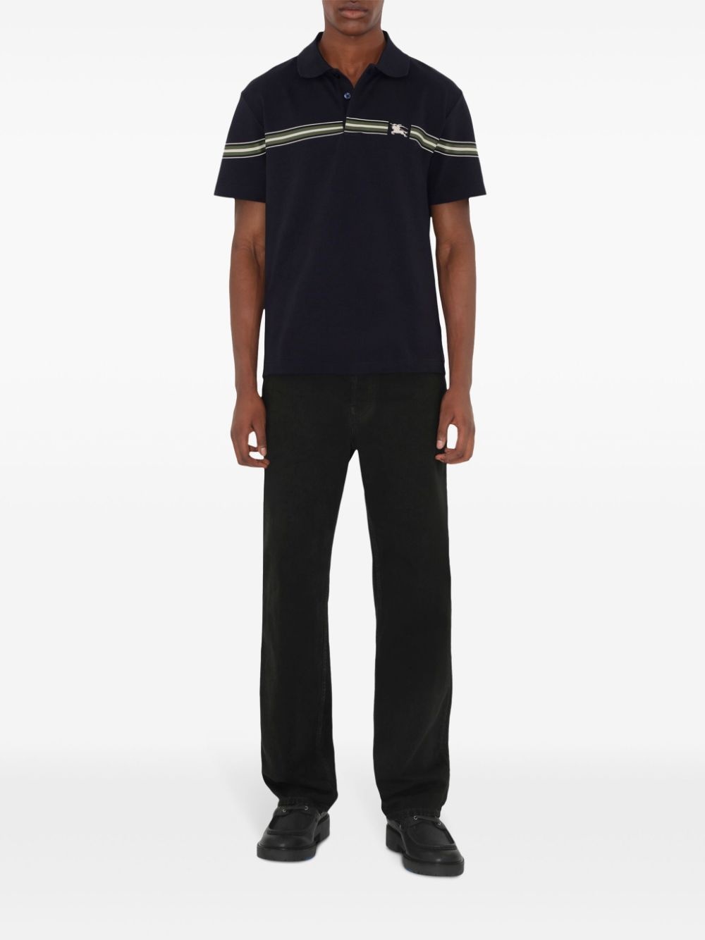 striped cotton polo shirt - 2