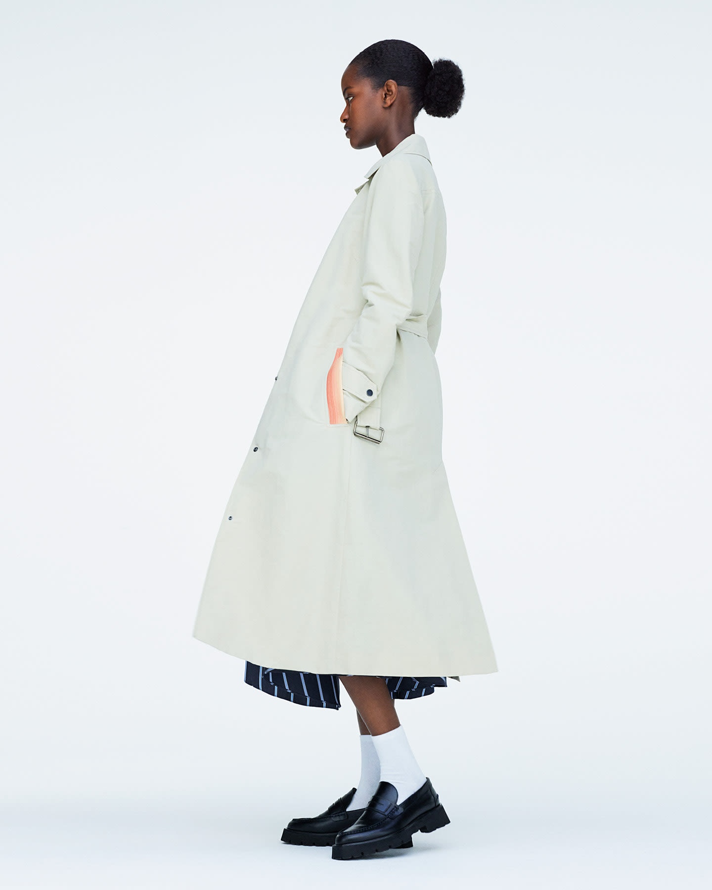 Stone Linen-Cotton Overcoat - 9
