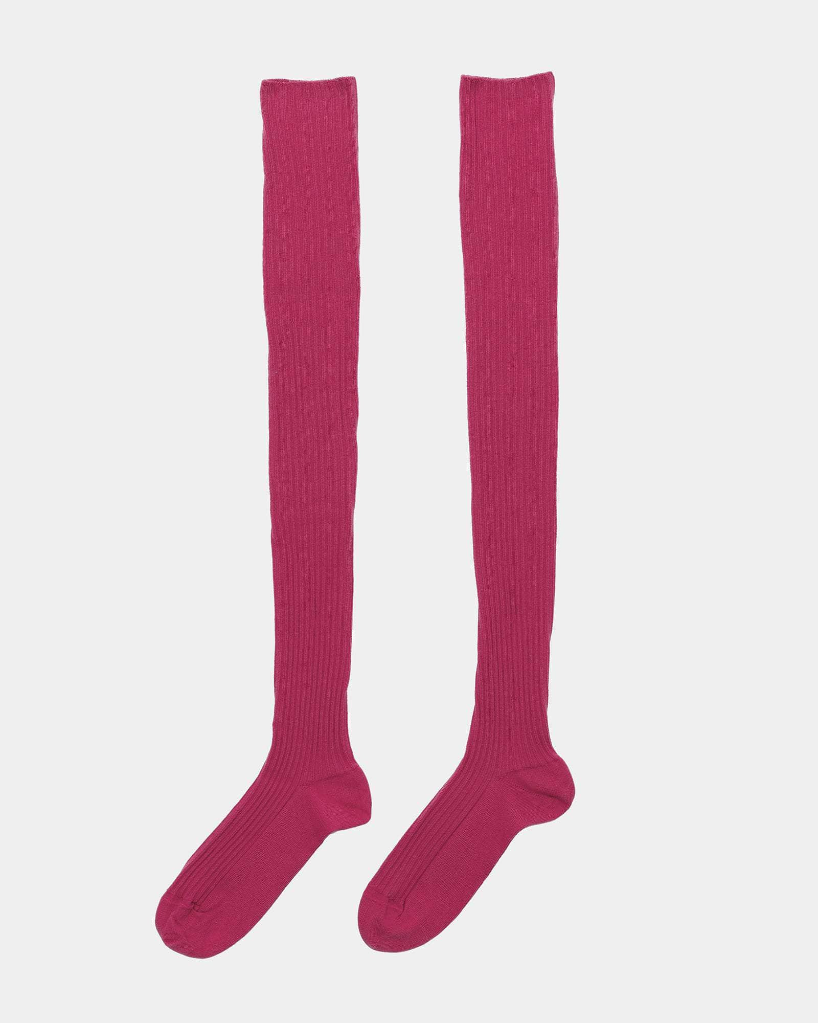 Overknee Socks - Fine Organic Cotton Rib - 6