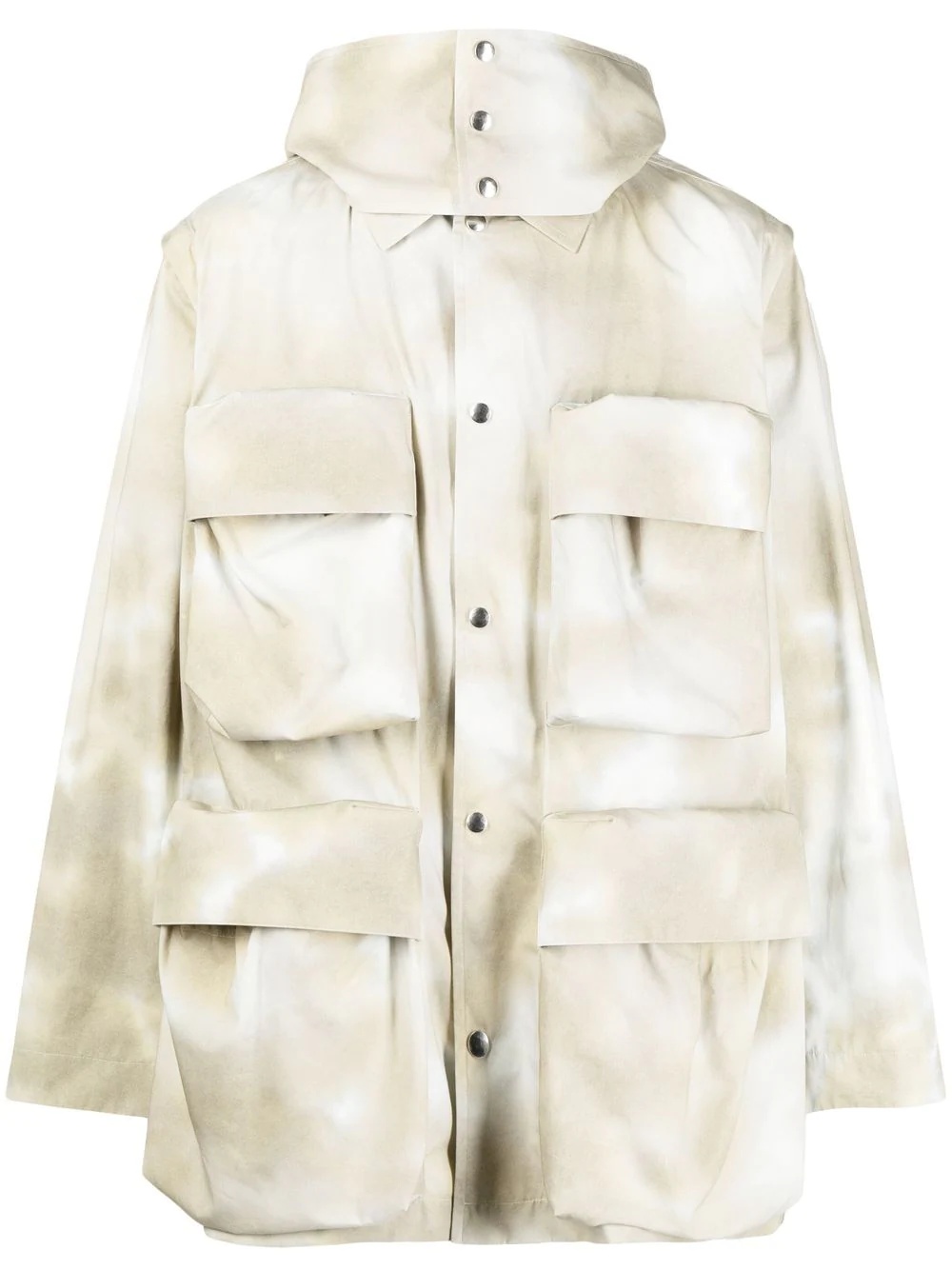 tie-dye hooded jacket - 1