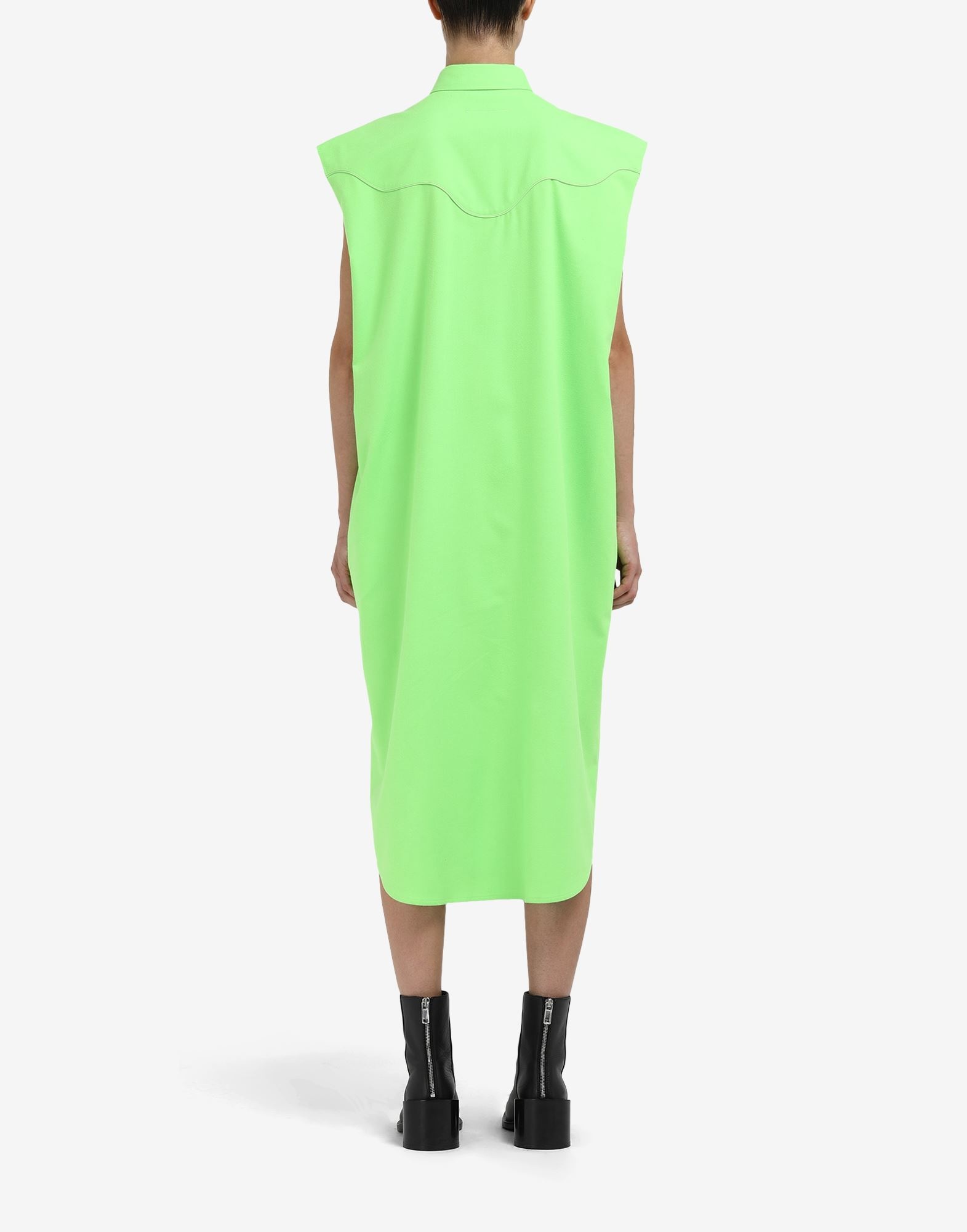 Western sleeveless shirt-dress - 4