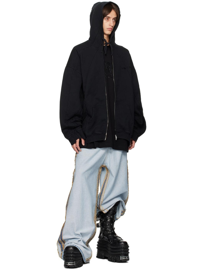 VETEMENTS Blue Inside Out Big Shape Jeans outlook