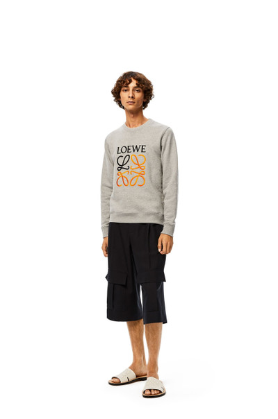 Loewe Anagram embroidered sweatshirt in cotton outlook