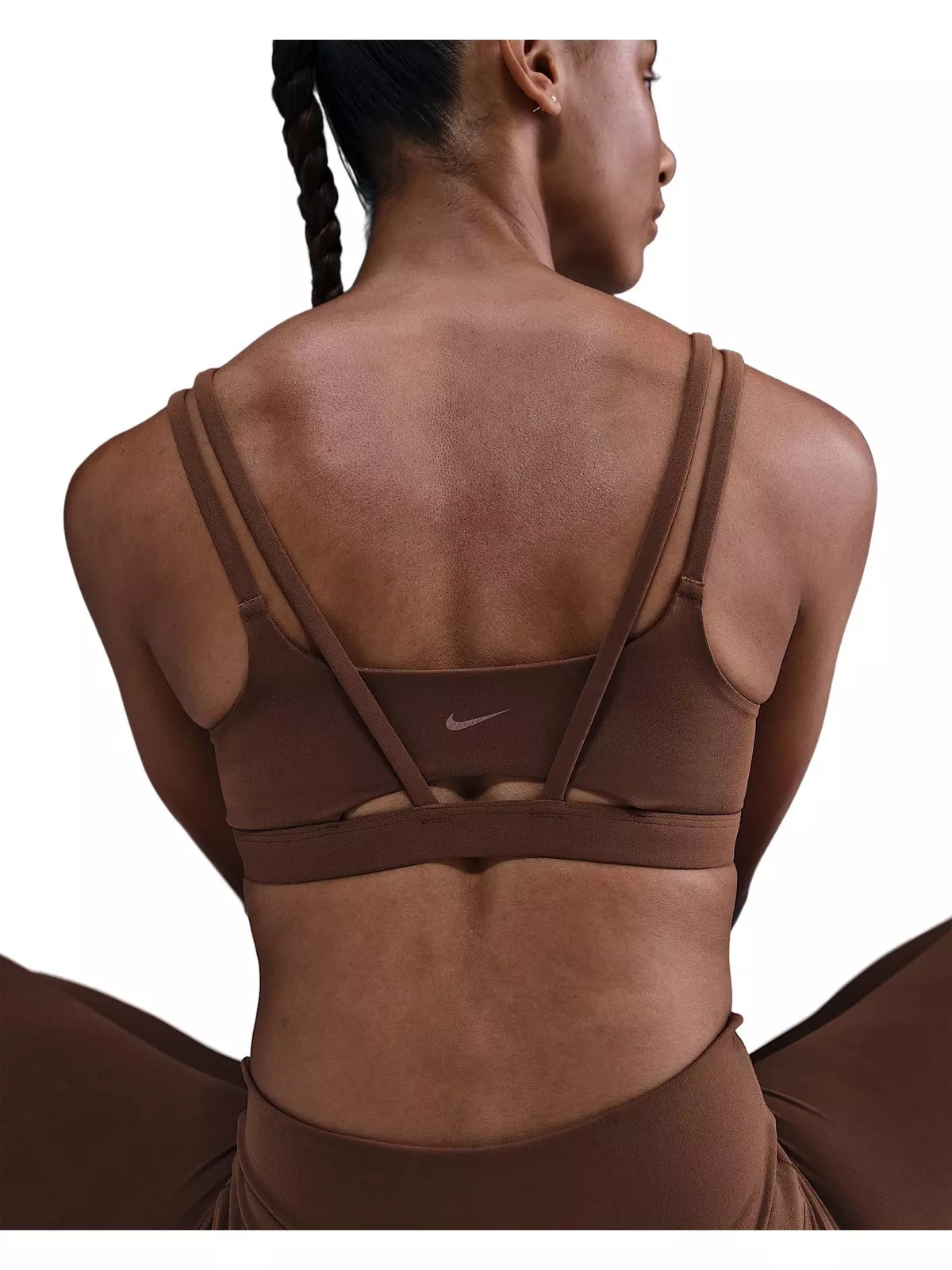 Women's Zenvy Strappy Light-Support Padded Sports Bra -Brown - 2