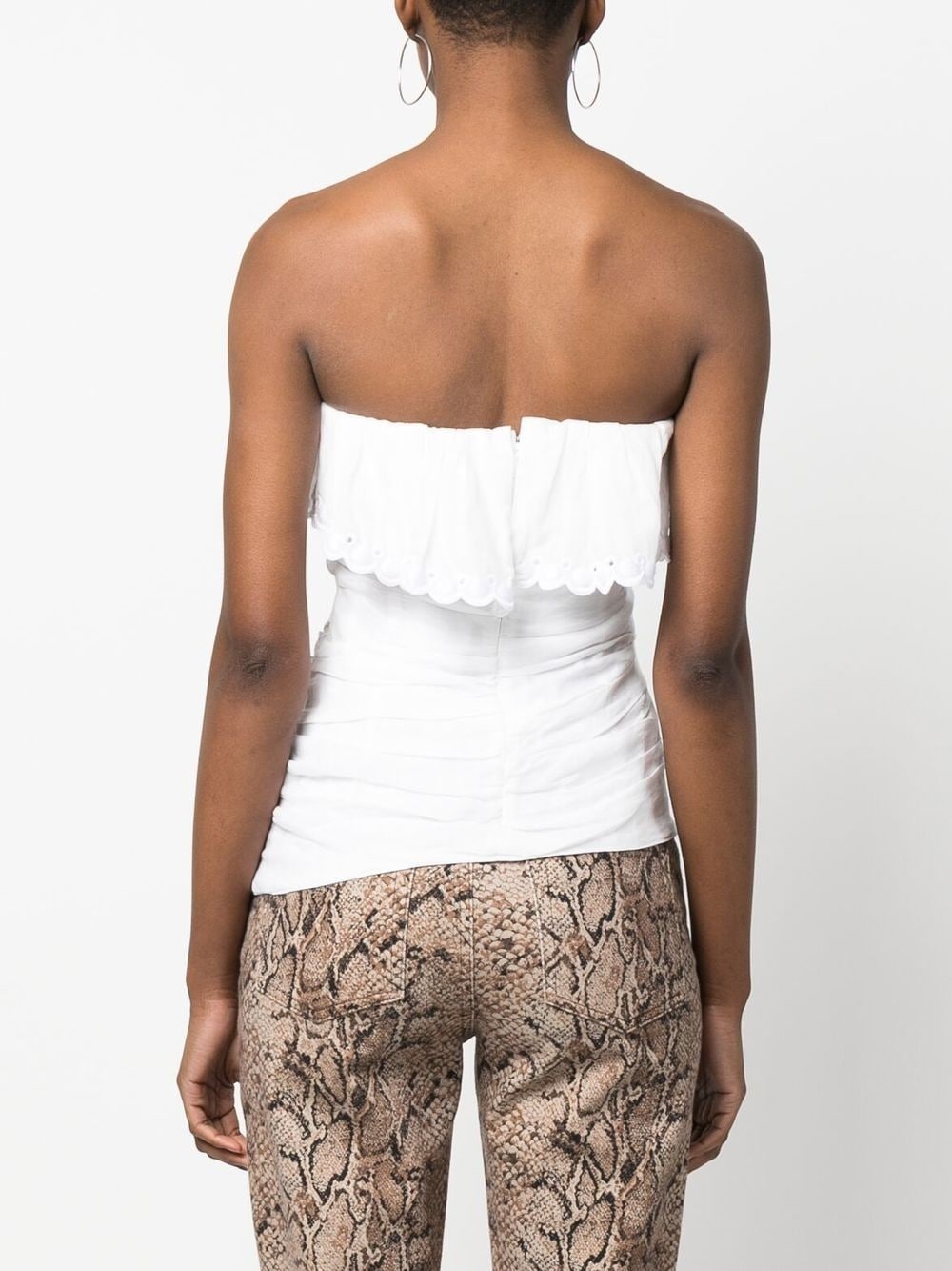 ruffle detail sleeveless top - 4