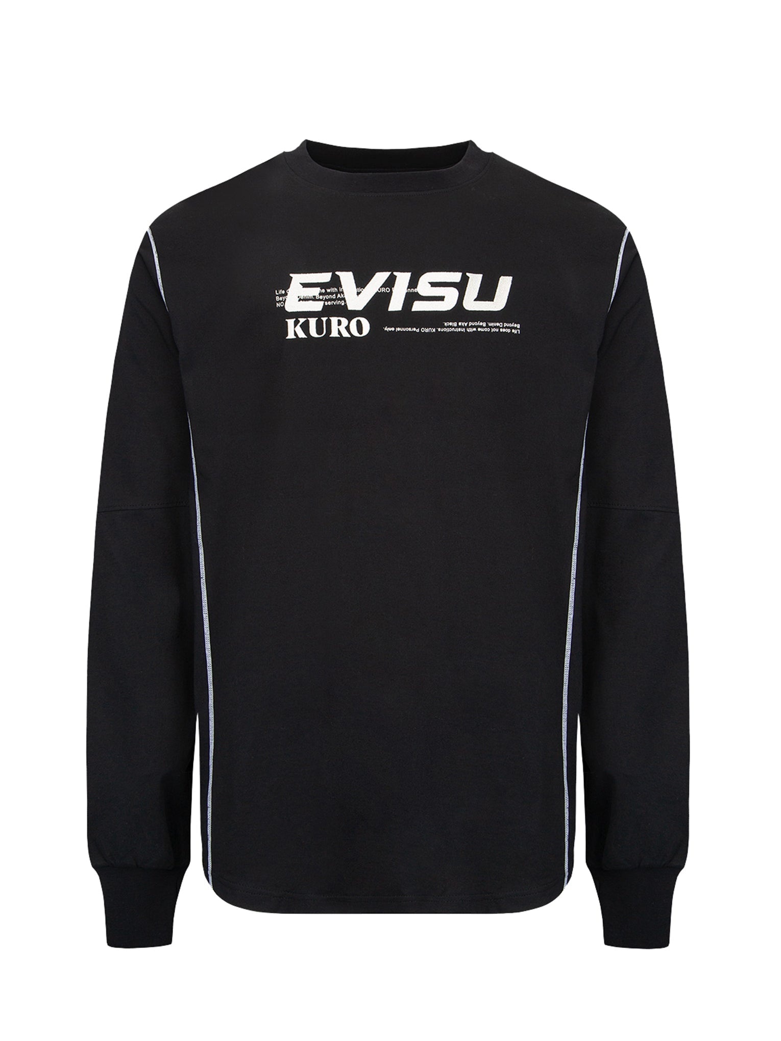 Contrast Stitching Long Sleeve T-shirt - 10