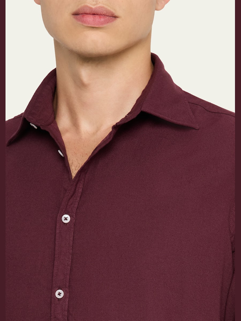 massimo alba Men's Genova Solid Sport Shirt outlook