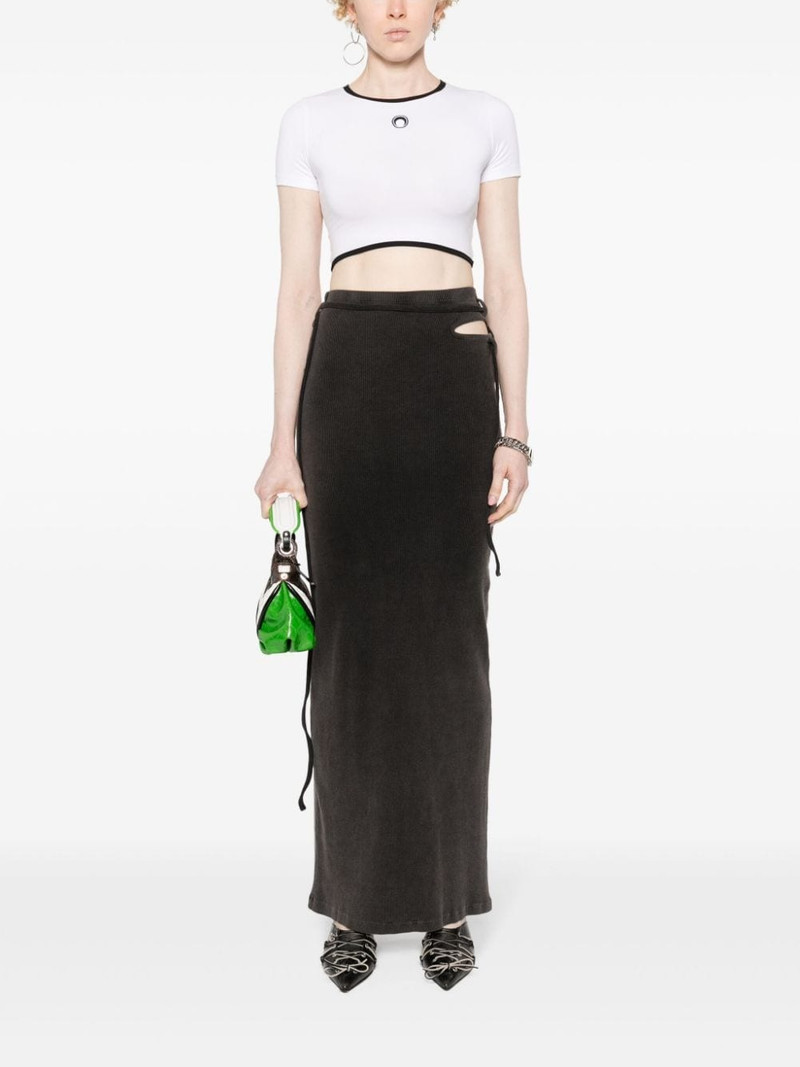 OTTOLINGER logo-print ribbed skirt outlook