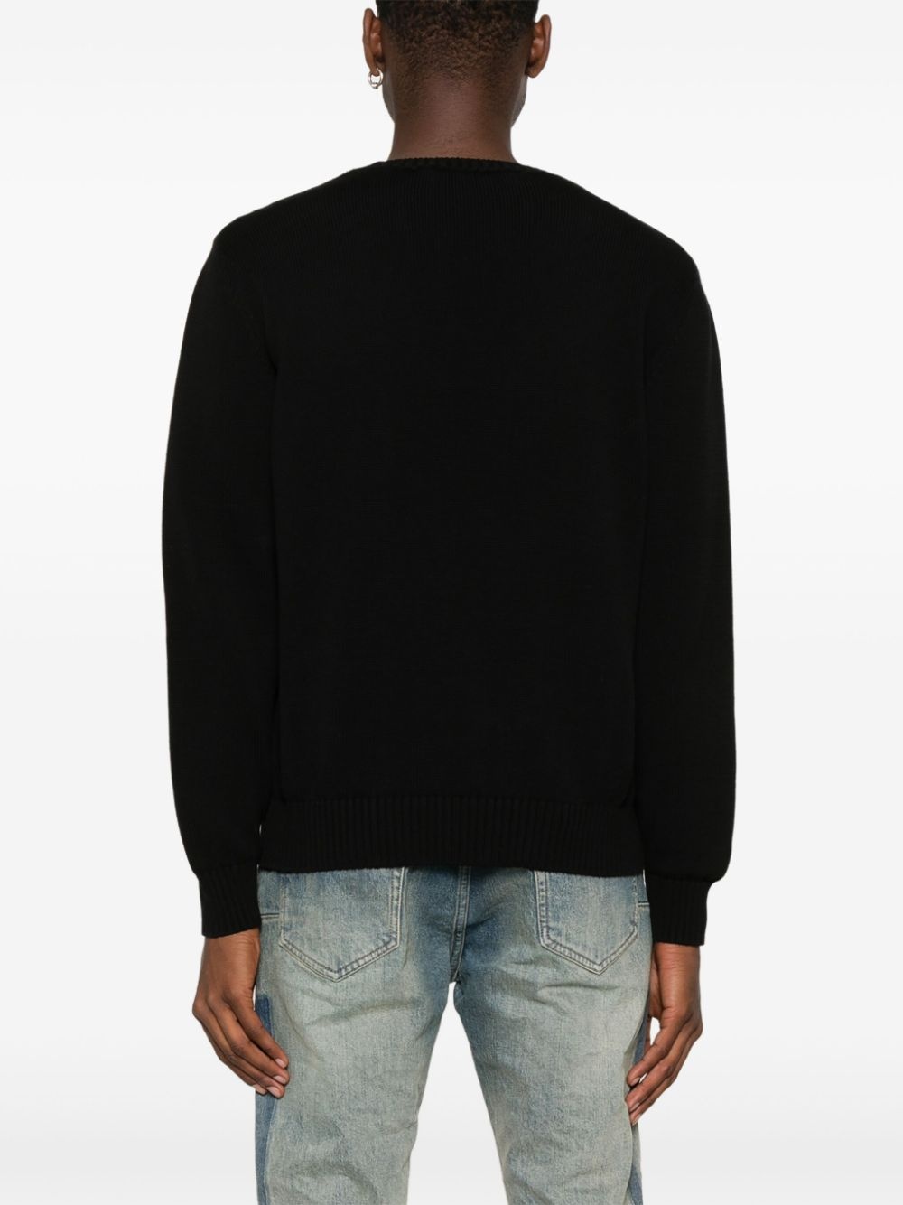 logo-embroidered sweater - 4