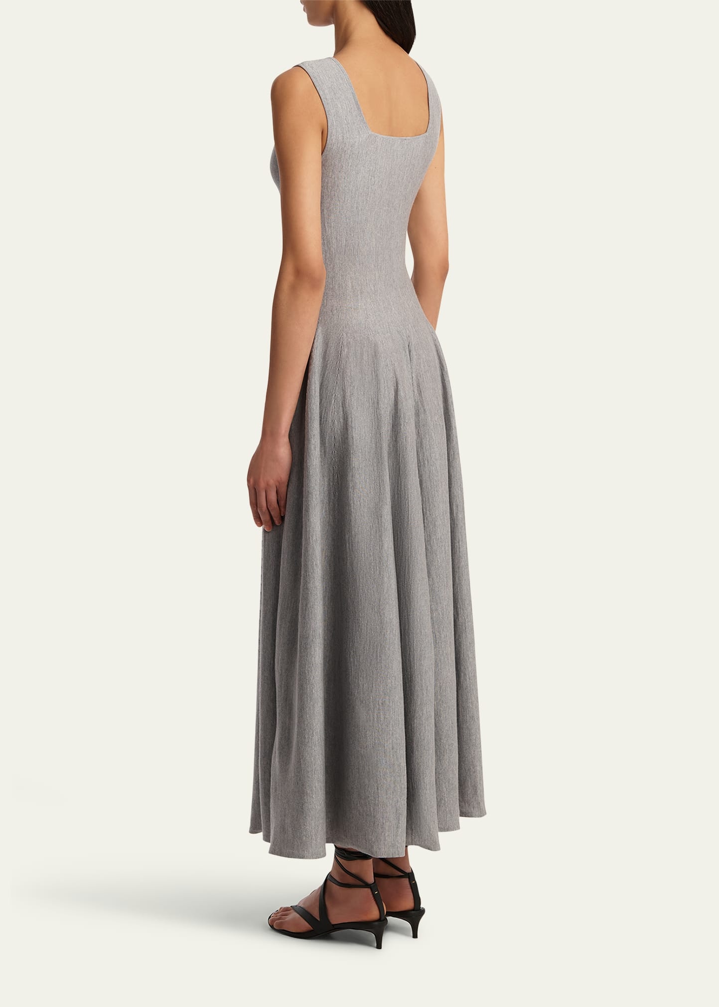 Jodie Square-Neck Sleeveless Maxi Dress - 3