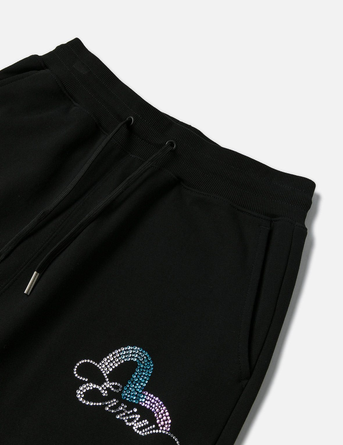 Seagull and Logo Rhinestone Regular Fit Sweatpants - 6