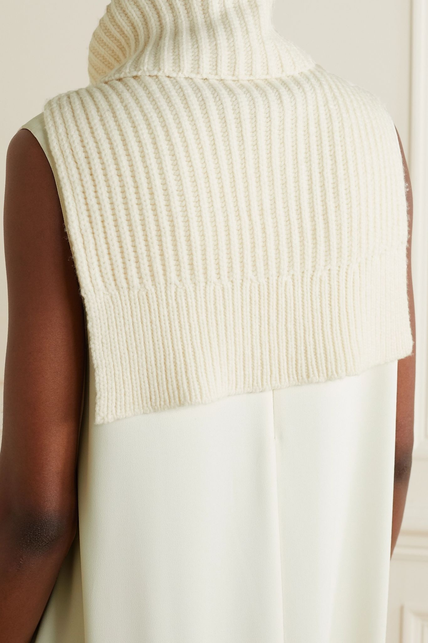 Anneki ribbed cashmere turtleneck dickey - 3